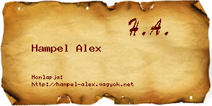 Hampel Alex névjegykártya