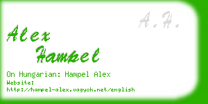 alex hampel business card